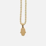 greg yuna hamsa pendant necklace in 14k yellow gold - KITH-SHOP