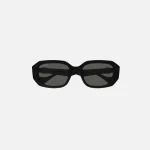 gucci acetate oval sunglasses 54mm frame in black - KITH-SHOP