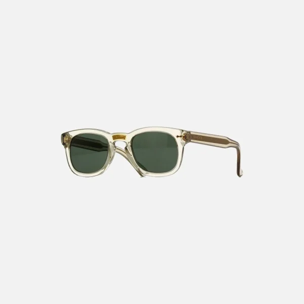 gucci acetate sunglasses in transparent gold green finish - KITH-SHOP