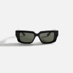 gucci black acetate rectangle eyeglasses 54mm frame - KITH-SHOP