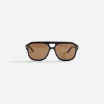 gucci gg 1263s black brown sunglasses - KITH-SHOP