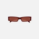 gucci rectangular sunglasses rosso ancora edition - KITH-SHOP