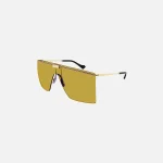 gucci rimless yellow shield eyewear frame - KITH-SHOP