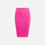 guizio midi skirt in sweet knit vibrant fuchsia - KITH-SHOP