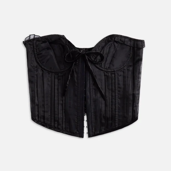 guizio pintuck corset in black - KITH-SHOP