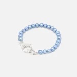 hatton labs blue pearl lobster claw bracelet size 8 - KITH-SHOP