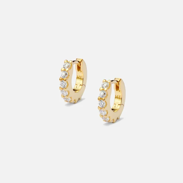 hatton labs gold eternity hoop earrings - KITH-SHOP