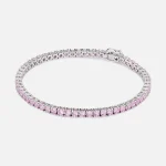 hatton labs pink tennis bracelet in sterling silver with rose gold accents - KITH-SHOP