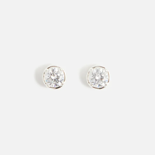 hatton labs silver round stud earrings - KITH-SHOP