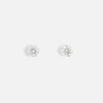 hatton labs silver small round stud earrings - KITH-SHOP