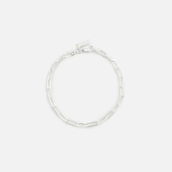 hatton labs sterling silver paperclip bracelet silver finish - KITH-SHOP