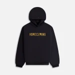 heavy fleece essentials hoodie black - KITH-SHOP