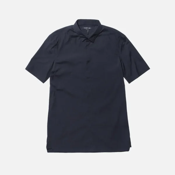 helmut lang dark indigo double pocket button up shirt - KITH-SHOP