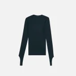 helmut lang open back long sleeve top black - KITH-SHOP