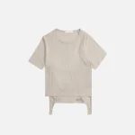 helmut lang ribbed layered tee cement - KITH-SHOP