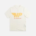 heron preston hp fly tee in ivory with orange accents - KITH-SHOP