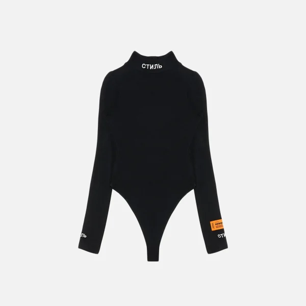 heron preston long sleeve black bodysuit - KITH-SHOP