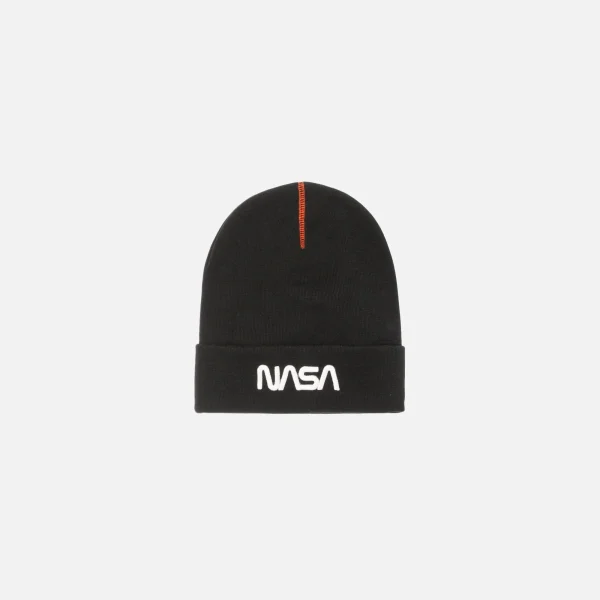 heron preston nasa black white beanie - KITH-SHOP