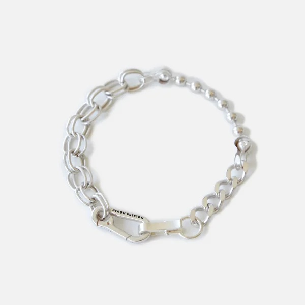 heron preston silver multichain necklace - KITH-SHOP