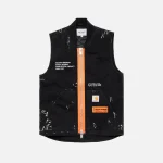 heron preston x carhartt crystal embellished black vest - KITH-SHOP