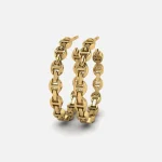 hoorsenbuhs 33mm 18k yellow gold hoop earrings - KITH-SHOP