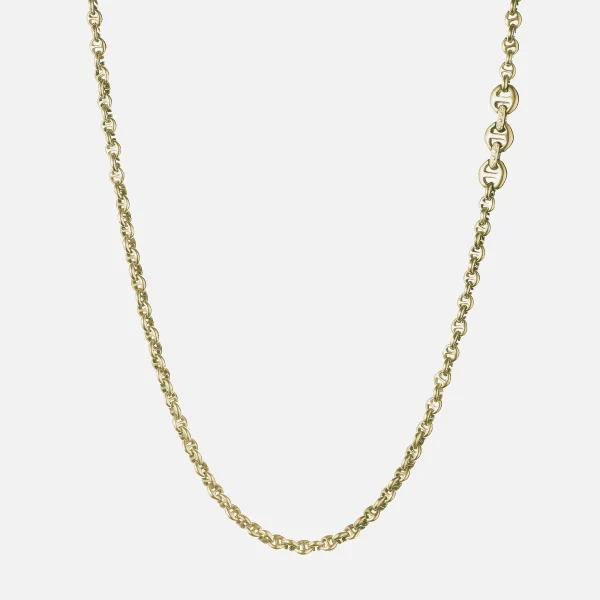 hoorsenbuhs 5mm open link yellow gold necklace - KITH-SHOP