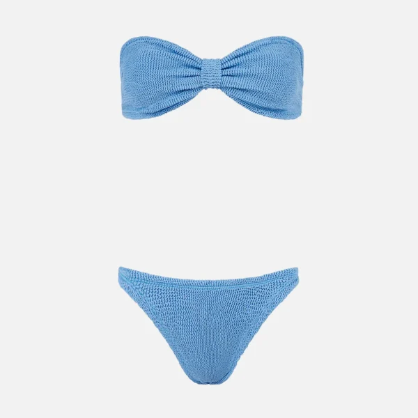 hunza g cornflower bikini set high waisted jean style - KITH-SHOP