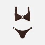 hunza g metallic chocolate hallie bikini - KITH-SHOP