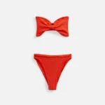 hunza g metallic tangerine high waisted bikini - KITH-SHOP