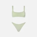 hunza g xandra bikini in sage stylish and flattering swimwear - KITH-SHOP