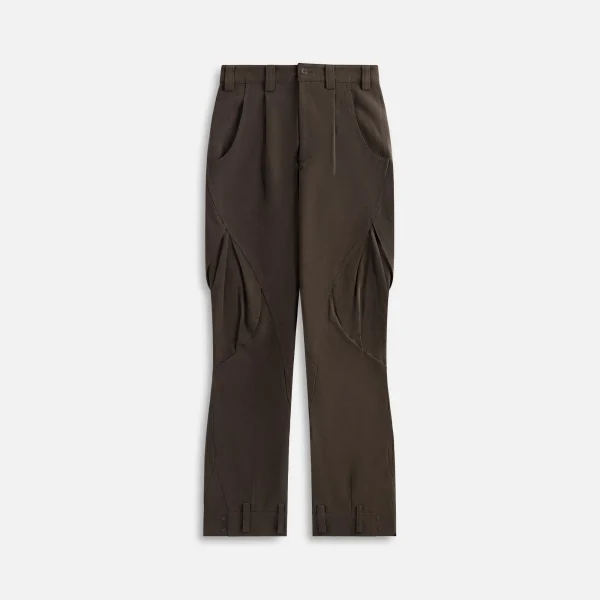 hyein seo khaki brown cargo pants - KITH-SHOP