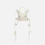 hyein seo oatmeal halter top with sleeves - KITH-SHOP