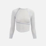 hyein seo sky blue helix long sleeve top - KITH-SHOP