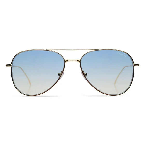 illesteva wooster sunglasses with transparent blue lenses - KITH-SHOP