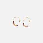 isabel marant natural beaded earrings - KITH-SHOP