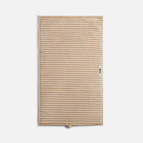 ivory stripe guest towel by tekla - KITH-SHOP