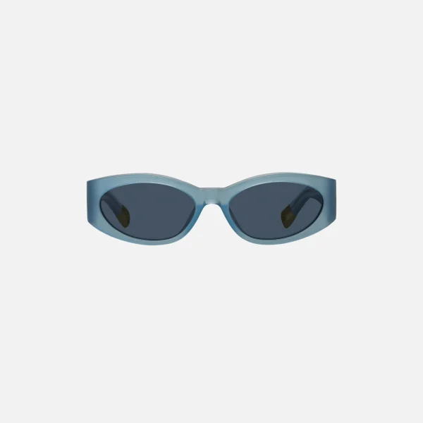 jacquemus ovalo blue sunglasses stylish eyewear - KITH-SHOP