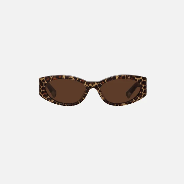 jacquemus ovalo leopard print sunglasses - KITH-SHOP