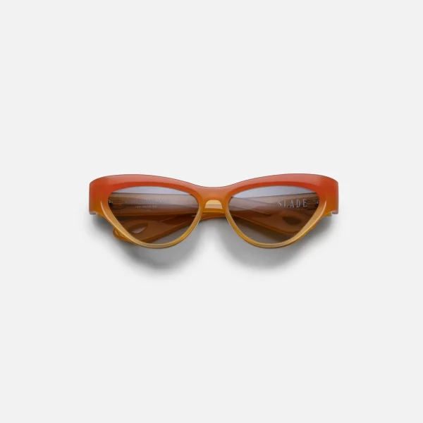 jacques marie mage slade crush frame with brandy gradient lens silver hardware orange - KITH-SHOP