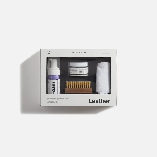 jason markk premium leather care set complete grooming kit for leather shoes accessories - KITH-SHOP