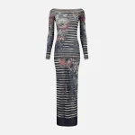 jean paul gaultier long sleeve boat neck dress marine edition - KITH-SHOP