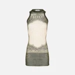 jean paul gaultier sleeveless mesh dress cartouche design - KITH-SHOP