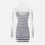 jean paul gaultier white spandex and mesh short dress - KITH-SHOP