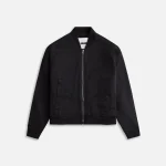 jil sander black heavy viscose silk twill blazer - KITH-SHOP