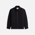 jil sander black recycled polyester gabardine zip up jacket - KITH-SHOP