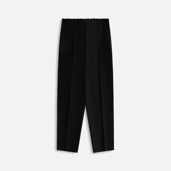 jil sander black wool gabardine tailored trousers - KITH-SHOP