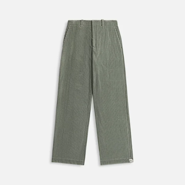 jil sander celadon green organic cotton corduroy pants - KITH-SHOP