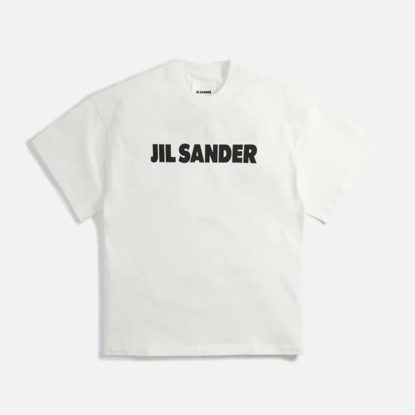 jil sander lightweight stiff tee porcelain - KITH-SHOP