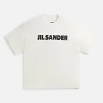 jil sander premium heavyweight cotton jersey porcela tee natural - KITH-SHOP