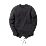 john elliott black fishtail crew sweater - KITH-SHOP